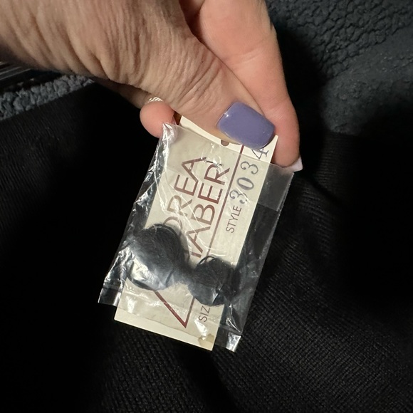 Black floor length knit skirt - Picture 3 of 5